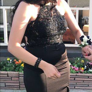 Beautiful black prom dress